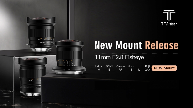  TTArtisan 11mm f/2.8 Fisheye  FUJIFILM GFX,35mm f/1.4,50mm f/1.2 17mm f/1.4 Silver  Nikon Z