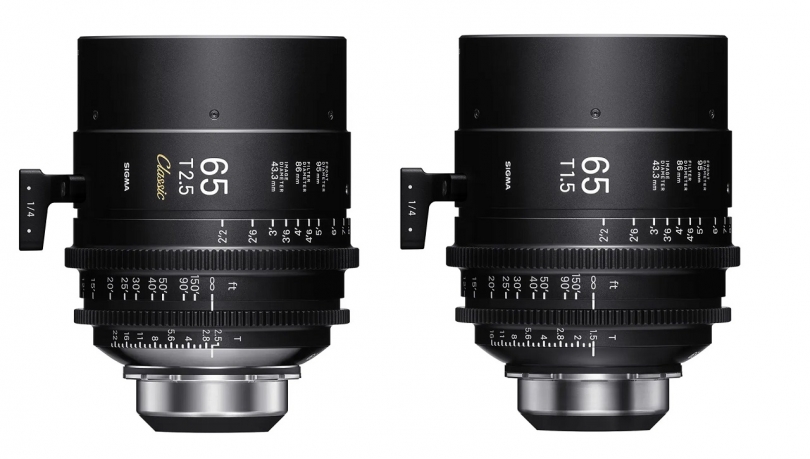 Sigma  65mm T1.5 FF Cine  65mm T2.5 FF Classic