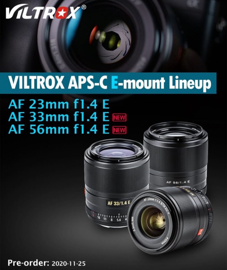 Viltrox  33mm f/1.4 E56mm f/1.4 E Sony E
