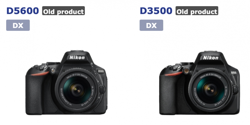     Nikon D3500  D5600   